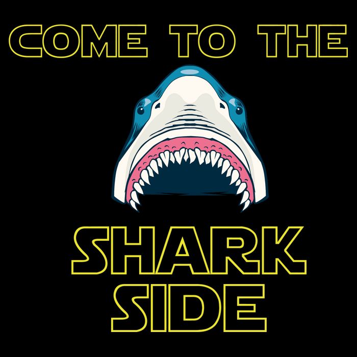 Come To The Shark Side Cropped Pullover Crew