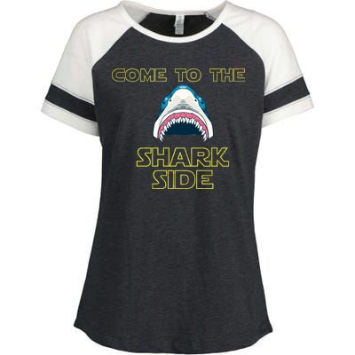 Come To The Shark Side Enza Ladies Jersey Colorblock Tee