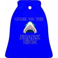 Come To The Shark Side Ceramic Bell Ornament