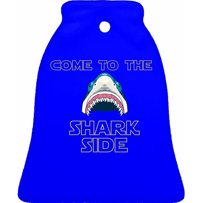 Come To The Shark Side Ceramic Bell Ornament