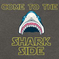 Come To The Shark Side Cotton Canvas Backpack