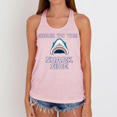 Come To The Shark Side Women's Knotted Racerback Tank