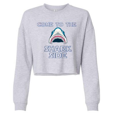 Come To The Shark Side Cropped Pullover Crew