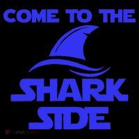 Come To The Shark Side Funny Flatbill Hat