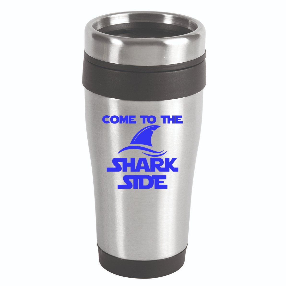 Come To The Shark Side Funny 16oz Travel Tumbler