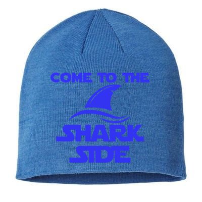 Come To The Shark Side Funny Sustainable Beanie