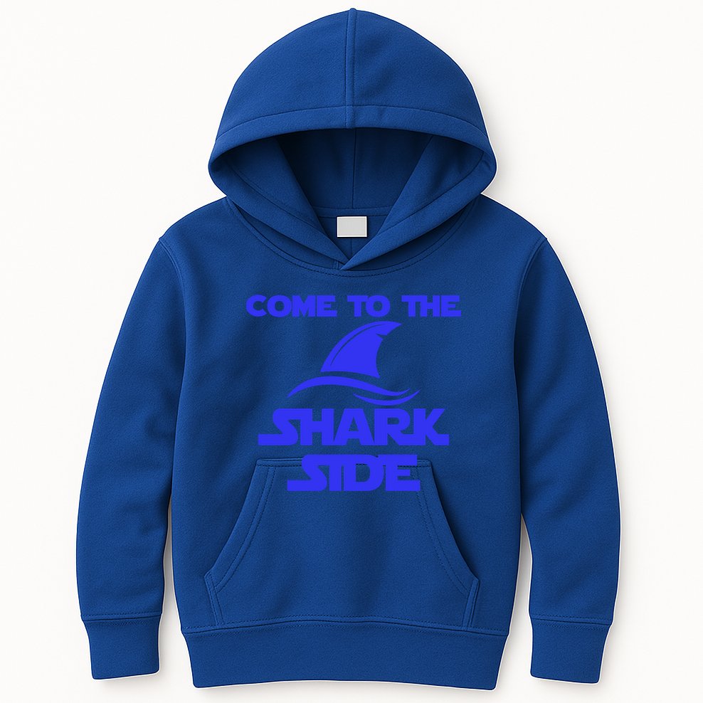 Come To The Shark Side Funny Kids Hoodie