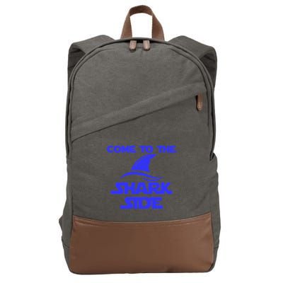 Come To The Shark Side Funny Cotton Canvas Backpack