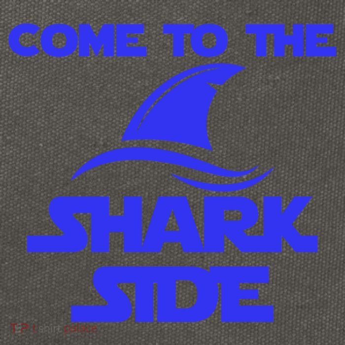 Come To The Shark Side Funny Cotton Canvas Backpack