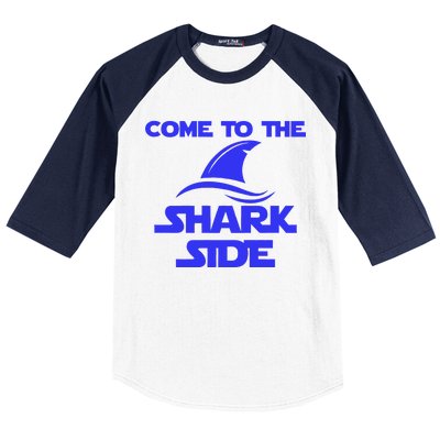 Come To The Shark Side Funny Baseball Sleeve Shirt