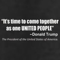 Come Together As One United People President Donald Trump Quote Hat