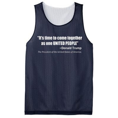 Come Together As One United People President Donald Trump Quote Mesh Reversible Basketball Jersey Tank