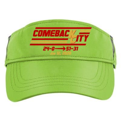 Comeback City Kansas City Football Adult Drive Performance Visor