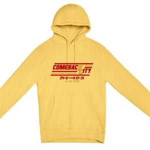 Comeback City Kansas City Football Premium Pullover Hoodie