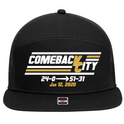 Comeback City Kansas City Football 7 Panel Mesh Trucker Snapback Hat