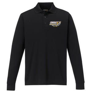 Comeback City Kansas City Football Performance Long Sleeve Polo