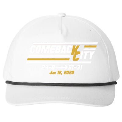 Comeback City Kansas City Football Snapback Five-Panel Rope Hat