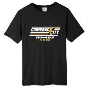 Comeback City Kansas City Football Tall Fusion ChromaSoft Performance T-Shirt