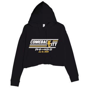 Comeback City Kansas City Football Crop Fleece Hoodie