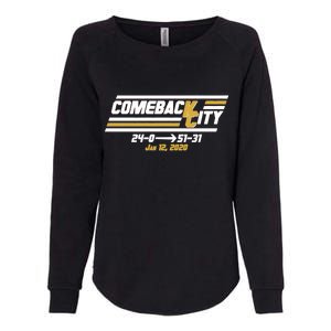 Comeback City Kansas City Football Womens California Wash Sweatshirt