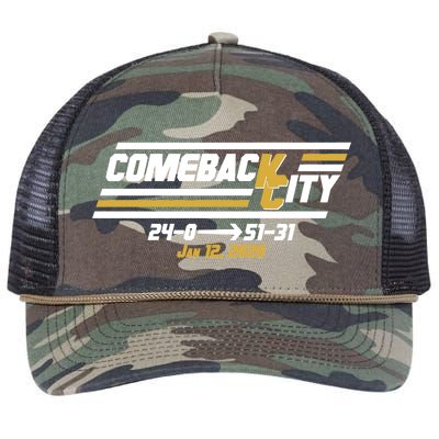 Comeback City Kansas City Football Retro Rope Trucker Hat Cap