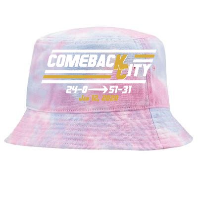 Comeback City Kansas City Football Tie-Dyed Bucket Hat