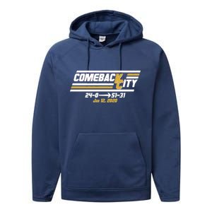 Comeback City Kansas City Football Performance Fleece Hoodie