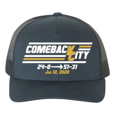 Comeback City Kansas City Football Yupoong Adult 5-Panel Trucker Hat