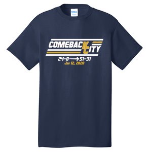 Comeback City Kansas City Football Tall T-Shirt