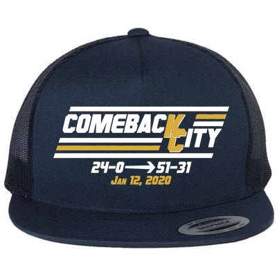 Comeback City Kansas City Football Flat Bill Trucker Hat