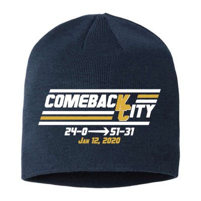 Comeback City Kansas City Football Sustainable Beanie