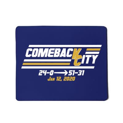 Comeback City Kansas City Football Mousepad