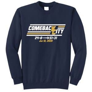 Comeback City Kansas City Football Tall Sweatshirt