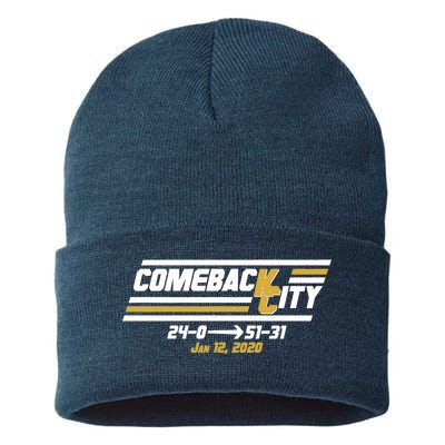 Comeback City Kansas City Football Sustainable Knit Beanie