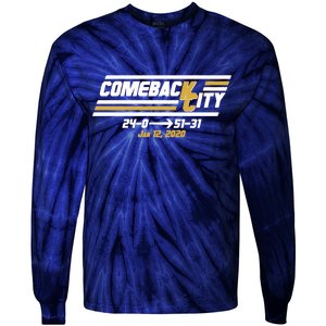 Comeback City Kansas City Football Tie-Dye Long Sleeve Shirt