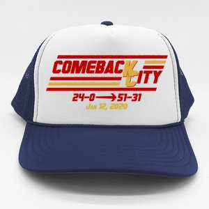 Comeback City Kansas City Football Trucker Hat