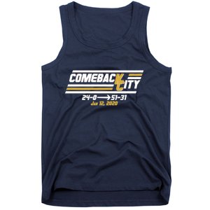 Comeback City Kansas City Football Tank Top