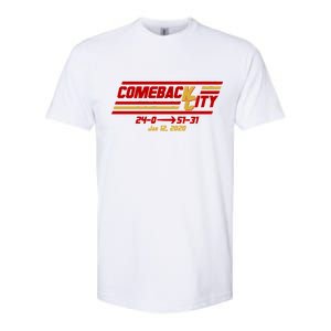 Comeback City Kansas City Football Softstyle CVC T-Shirt