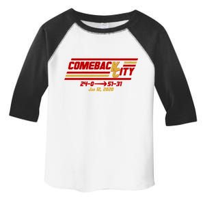 Comeback City Kansas City Football Toddler Fine Jersey T-Shirt