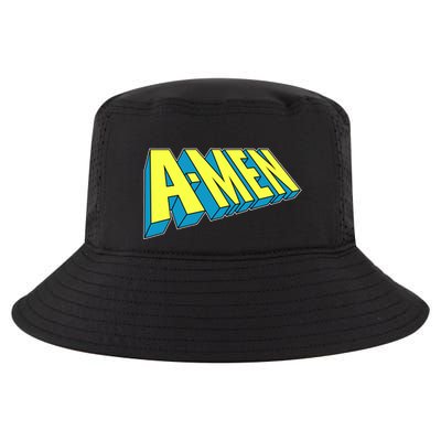 Comic Superhero Styled A-MEN  Cool Comfort Performance Bucket Hat