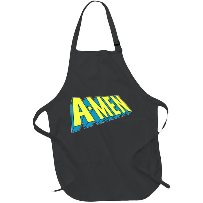 Comic Superhero Styled A-MEN  Apron