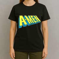 Comic Superhero Styled A-MEN  T-Shirt