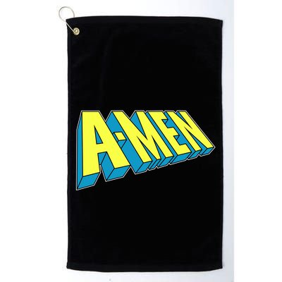Comic Superhero Styled A-MEN  Golf Towel