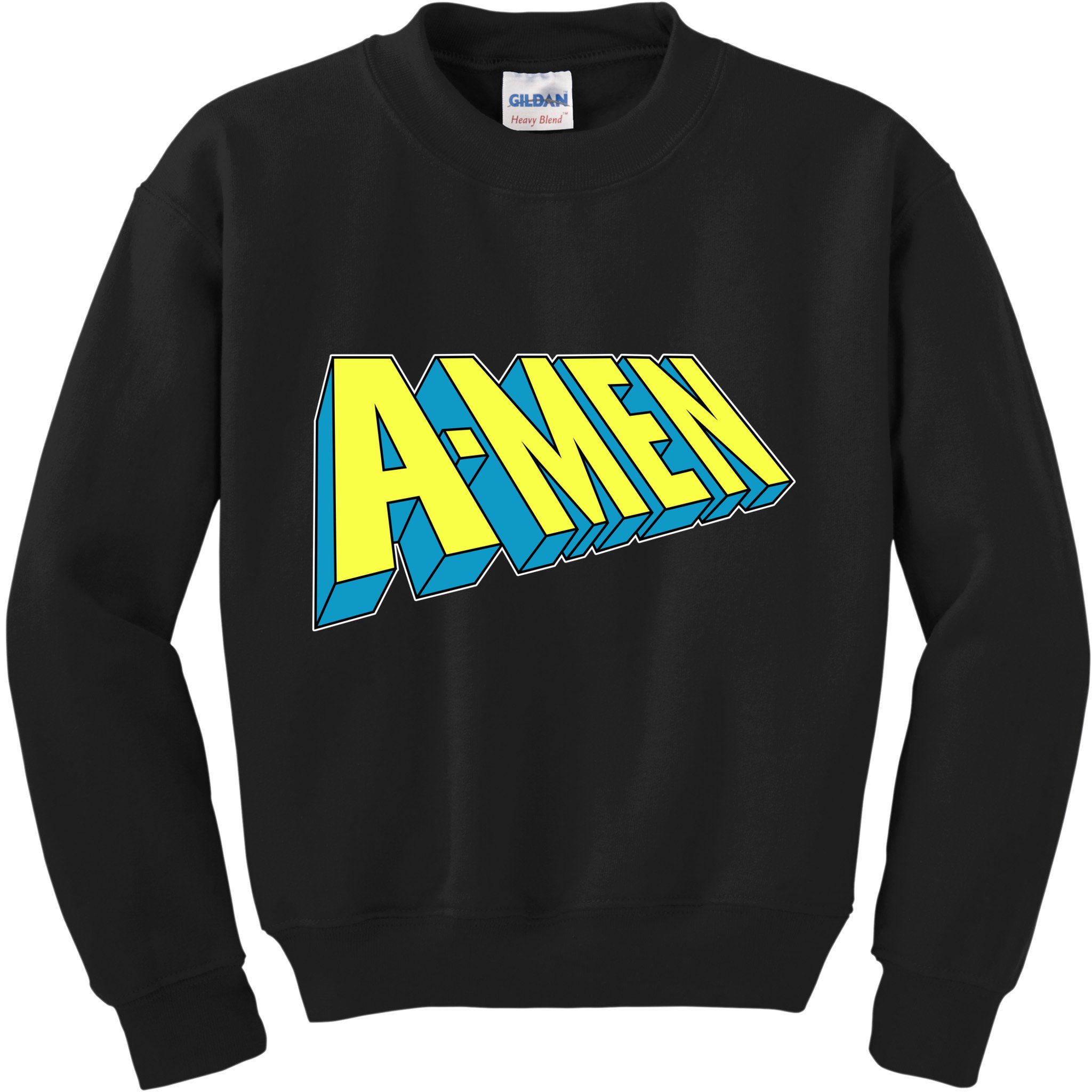 Comic Superhero Styled A-MEN  Kids Sweatshirt