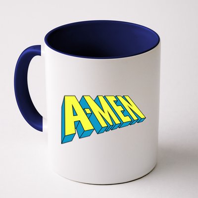 Comic Superhero Styled A-MEN  Coffee Mug