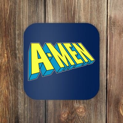 Comic Superhero Styled A-MEN  Coaster