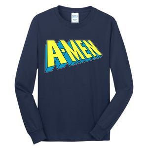 Comic Superhero Styled A-MEN  Tall Long Sleeve T-Shirt