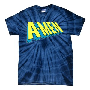 Comic Superhero Styled A-MEN  Tie-Dye T-Shirt