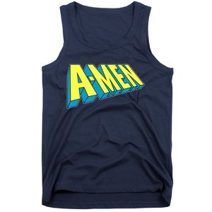 Comic Superhero Styled A-MEN  Tank Top