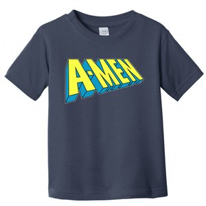 Comic Superhero Styled A-MEN  Toddler T-Shirt